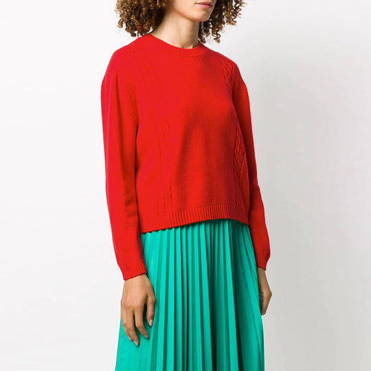 (WMNS) Gucci Knitted Wool Jumper 'Red' 609656-XKAP0-6509