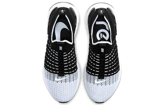 (WMNS) Nike React Phantom Run Flyknit 2 'Black White' CJ0280-001