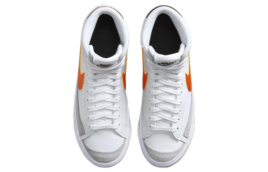 (GS) Nike Blazer Mid '77 'White Safety Orange' DA4086-111