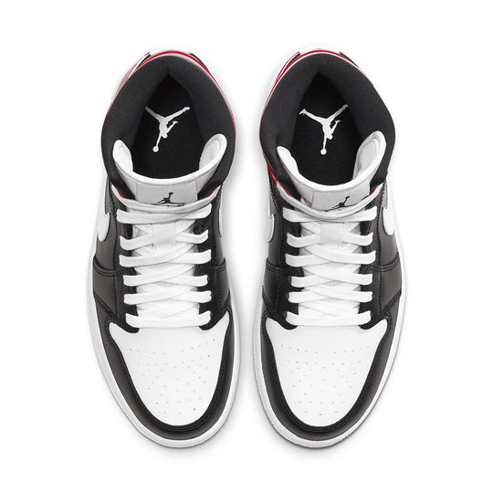 (WMNS) Air Jordan 1 Mid 'Noble Red' BQ6472-016 Sneakers  -  KICKS CREW