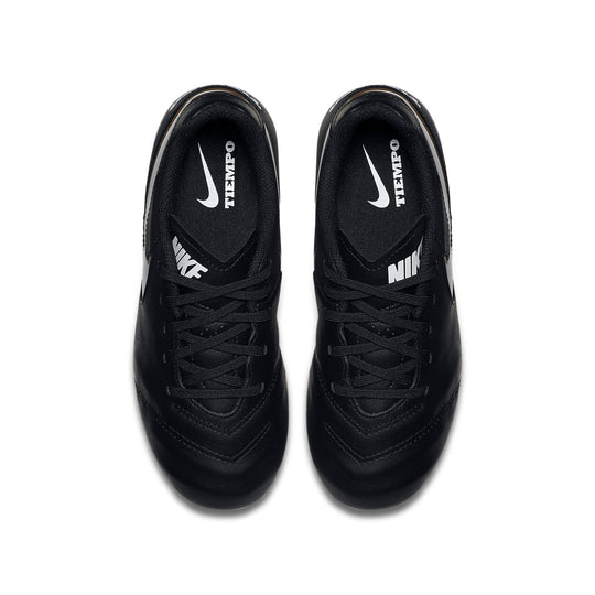 (GS) Nike Tiempo Legend VI FG Firm Ground 'Black White' 819186-010