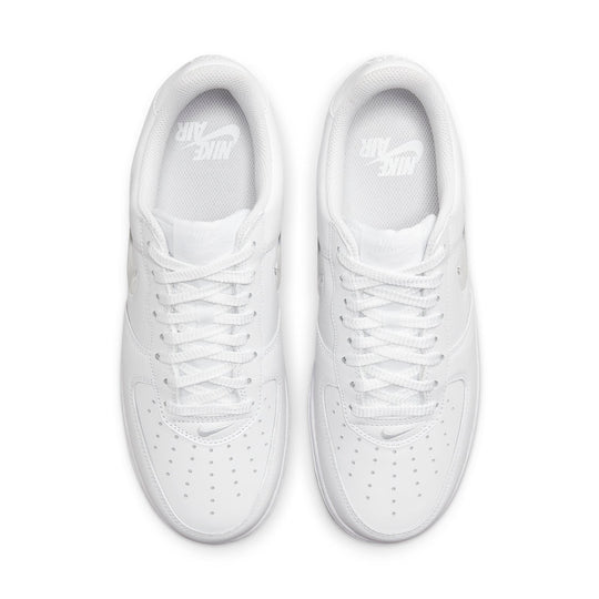 Nike Air Force 1 Low 07 Retro 'Color of the Month Jewel Swoosh Triple White' FN5924-100