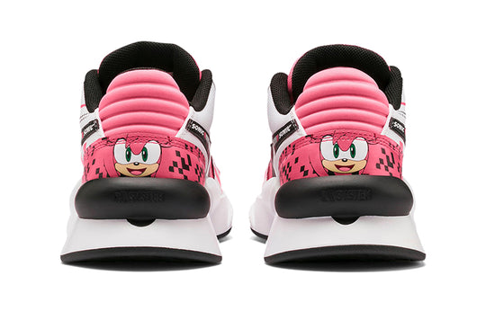 (GS) Sonic x PUMA Rs 9.8 Low Running Shoes Black/White/Pink 372339-02