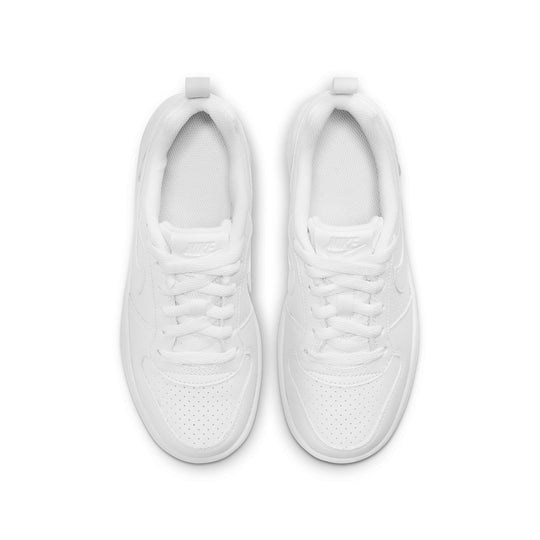 (GS) Nike Court Borough Low 'All White' AV3171-100