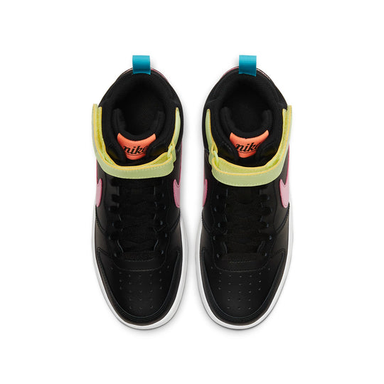 (GS) Nike Court Borough Mid 2 'Black Pink Blue Fury' CD7782-002