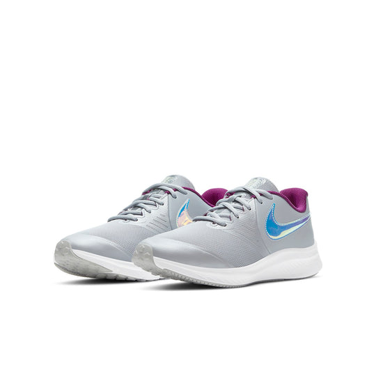 (GS) Nike Star Runner 2 Power Shoes Grey/Purple/Laser CW3294-001