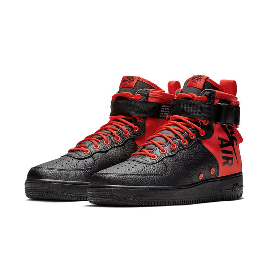 Nike SF Air Force 1 Mid 'Habanero Red Black' 917753-601