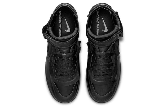 Nike COMME des GARCONS x Air Force 1 Mid 'Triple Black' DC3601-001