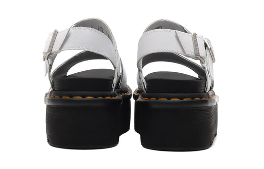 (WMNS) Dr. Martens Voss Leather Thick Bottom Sandals White 26725100