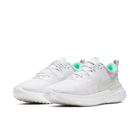 (WMNS) Nike React Miler 2 'Platinum Tint Green Glow' CW7136-002