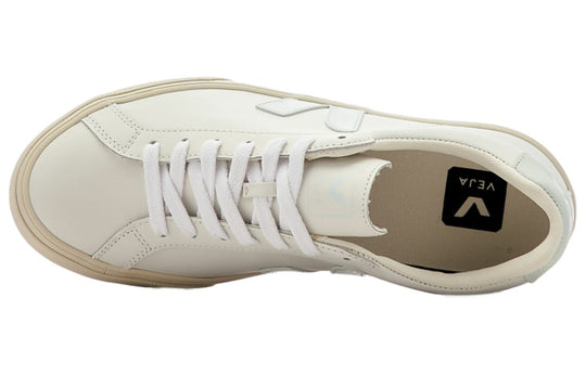 (WMNS) VEJA Esplar Leather Shoes 'White Green' EO0202198A