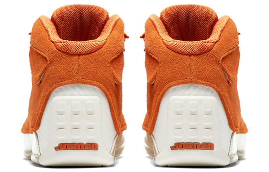 Air Jordan 18 Retro 'Orange Suede' AA2494-801 Retro Basketball Shoes  -  KICKS CREW