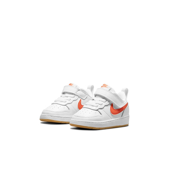 (TD) Nike Court Borough Low 2 'White Orange' BQ5453-114