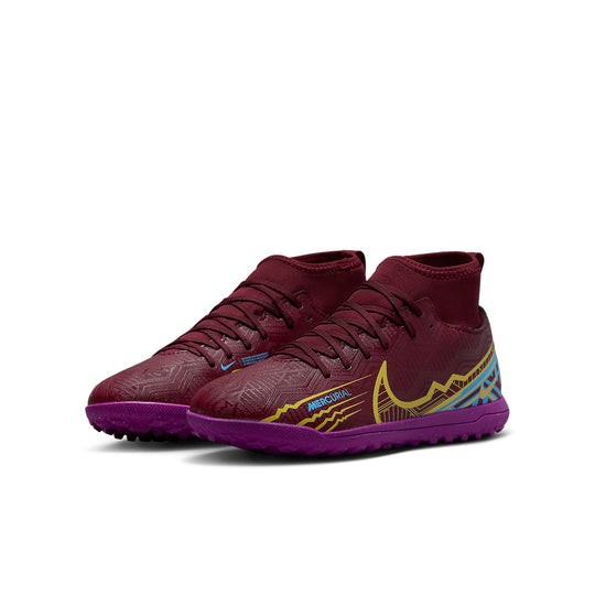 (GS) Nike Mercurial Superfly 9 Club KM TF Turf K 'Red Purple' DO9795-694