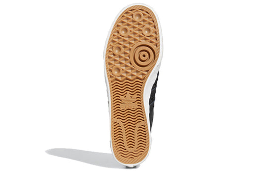 adidas Nizza 'Oversize Heel Logo - Core Black Gum' EF5713