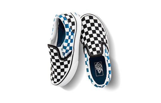 Vans Classic Slip-On Kids Blue/White/Black Checkboard VN0A4BUT2JE