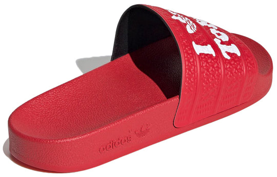 adidas originals Adilette Slides White/Red H67739