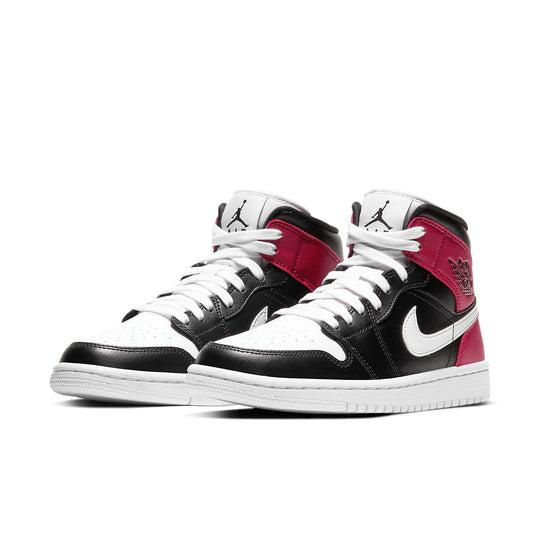 (WMNS) Air Jordan 1 Mid 'Noble Red' BQ6472-016 Sneakers  -  KICKS CREW