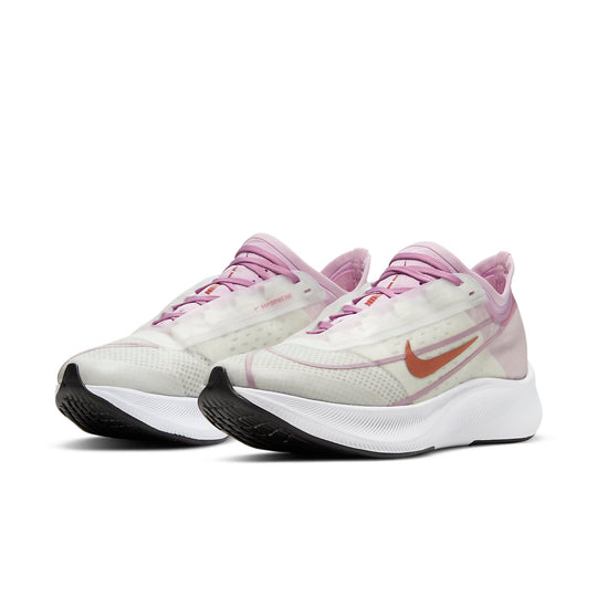 (WMNS) Nike Zoom Fly 3 'White Light Arctic Pink Bronze' AT8241-103