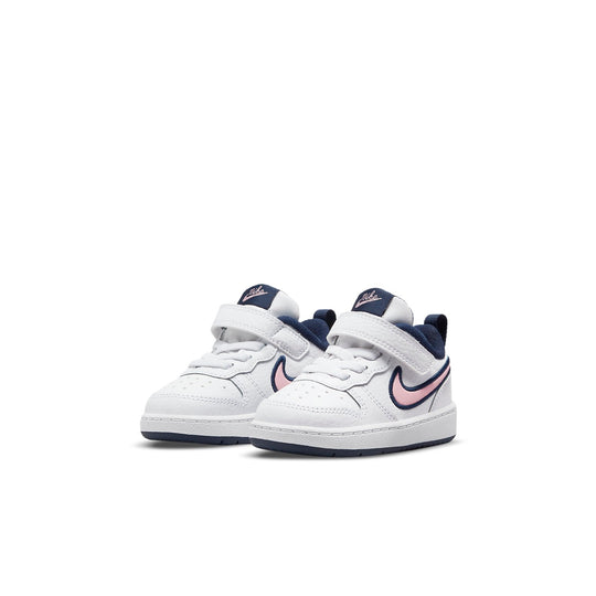(TD) Nike Court Borough Low 2 SE1 'White Blue Pink' DB3092-100