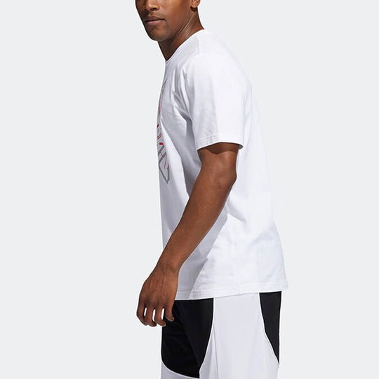 adidas Dame Social Short Sleeve T-Shirts 'White' GI8891