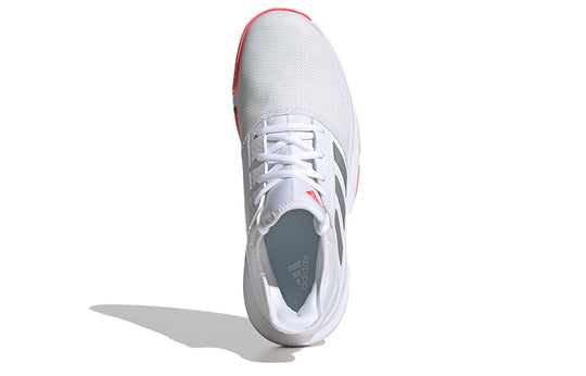 (WMNS) adidas Gamecourt White/Grey/Red FU8130