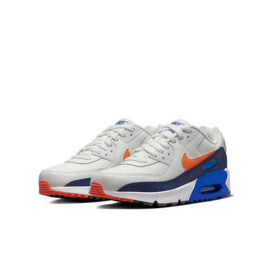 (GS) Nike Air Max 90 LTR Leather 'Gray Blue' CD6864-120
