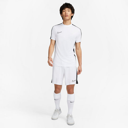 Nike Dri-FIT Academy Short-Sleeve Soccer top 'White Black' DV9751-100 ...