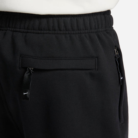 Nike Solo Swoosh French Terry Shorts 'Black' DX0817-010 - KICKS CREW