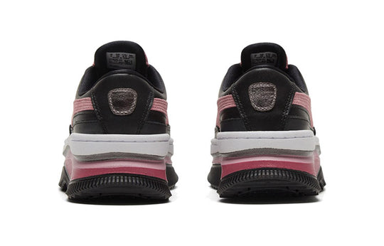 (WMNS) PUMA Deva Mixed Metallic White/Black/Pink Casual Platform Sneakers 373920-02