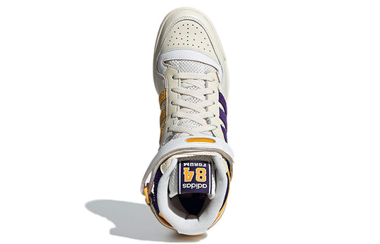Adidas Originals Forum 84 High Shoes 'Cream White Collegiate Purple Collegiate Gold' GX9054