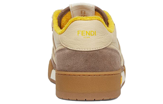 (WMNS) FENDI Match Low Top Suede 'Yellow Beige' 8E8252AHH2F1FHU