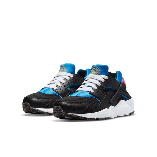 (GS) Nike Huarache Run 'Black Light Photo Blue' DR0166-001