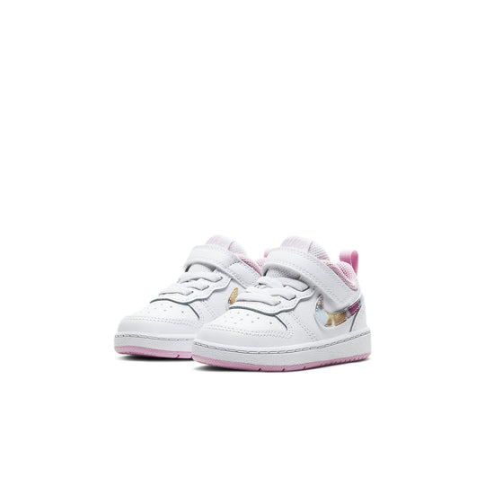 (TD) Nike Court Borough Low 2 SE 'White Pink' CZ6614-100 - KICKS CREW