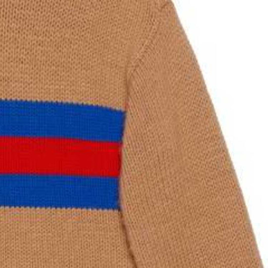 Gucci Wool Mohair Sweater With Web Intarsia 'Camel' 750841-XKDF2-2032