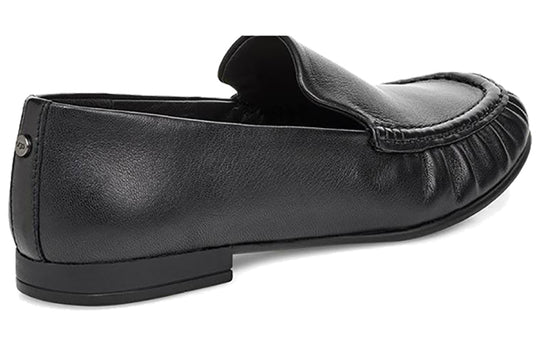 (WMNS) UGG Vivian Leather Loafer 'Black' 1104714-BLK