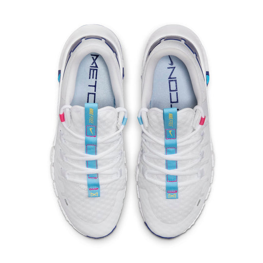 (WMNS) Nike Free Metcon 5 'White Aquarius Blue' DV3950-103