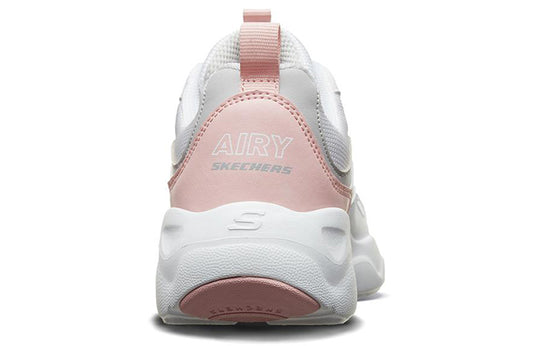 (WMNS) Skechers D'Lites Airy Low Running Shoes White/Grey/Pink 88888201-WGYP