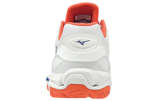 Mizuno Wave Stealth 5 Low Tops Volleyball Shoes White Blue Pink X1GA180027