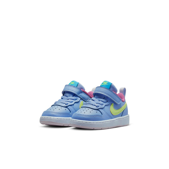 (TD) Nike Court Borough Low 2 'Cobalt Bliss Light Lemon Twist' BQ5453-405