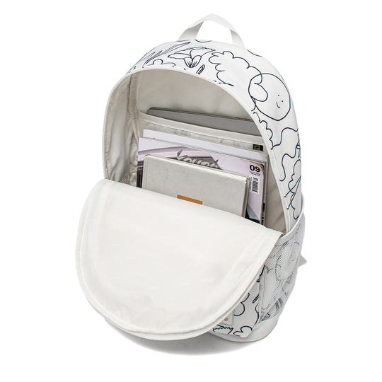 Li-Ning Allover Print Sportstyle Backpack 'White' ABST155-2-KICKS CREW