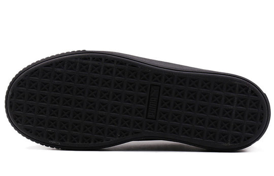 (WMNS) PUMA Basket Platform Summer Casual Shoes Black 365190-02