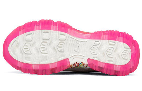 (WMNS) James Goldcrown x Skechers D'Lites Crystal Low Top Running Shoes Pink/White 149457-WMLT