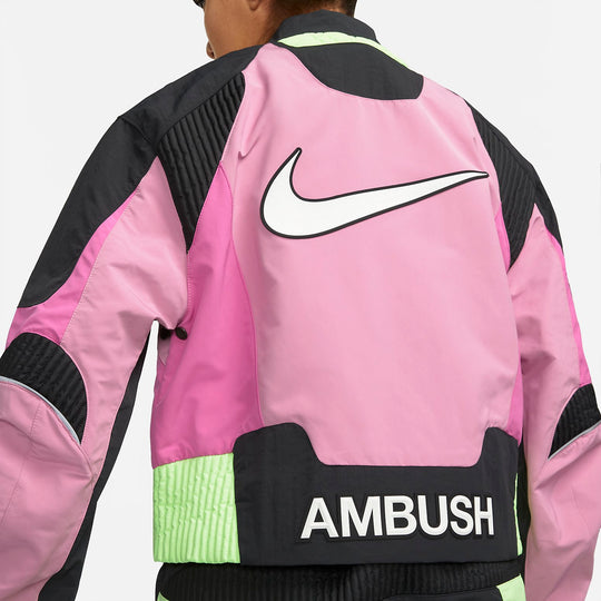 (WMNS) Nike x Ambush Motorcycle Jacket 'Magic Flamingo' CV0545-693