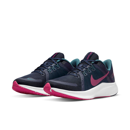 (WMNS) Nike Quest 4 'Blackened Blue Rush Pink' DA1106-401