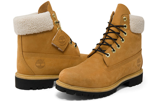 (WMNS) Timberland 6 Inch Premium Shearling Boots 'Wheat Nubuck' A2GMD
