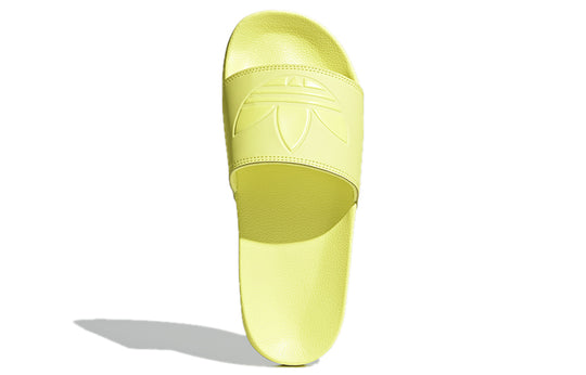 adidas originals Adilette Lite Lightweight Cozy Sports Slippers Yellow GX8889