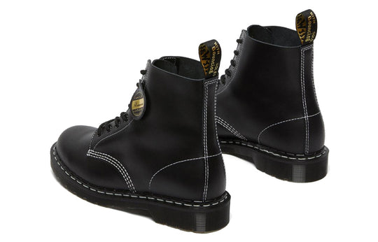 Dr.Martens 1460 Pascal Made in England Cavalier Leather Lace Up Boots 'Black Cavalier' 26713001