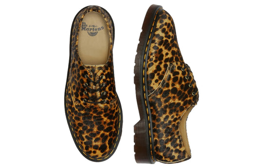 Dr. Martens 1461 Smiths Hair On Leopard Print Dress Shoes 'Brown' 27727348