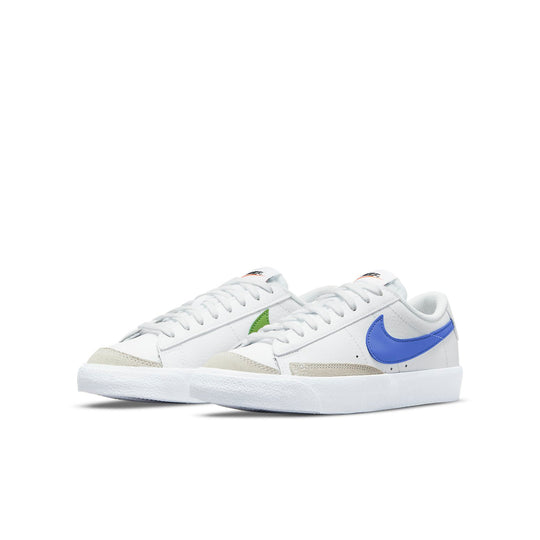 (GS) Nike Blazer Low '77 'White Chlorophyll Medium Blue' DA4074-109